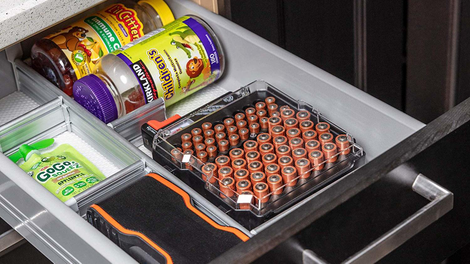 Volt Vault Battery Organizer With Battery Tester | $11 | Daily Steals | Promo code KJBATTERY